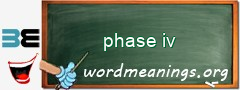 WordMeaning blackboard for phase iv